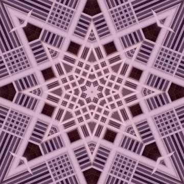 Star seamless pattern. Line pattern.  Kaleidoscopic background Foto stock