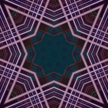 Star seamless pattern. Line pattern.  Kaleidoscopic background Stock Photos
