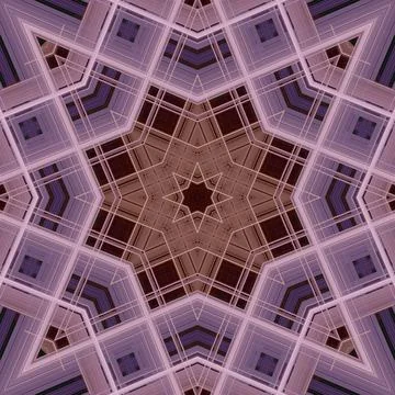 Star seamless pattern. Line pattern.  Kaleidoscopic background Stock Photos