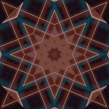 Star seamless pattern. Line pattern.  Kaleidoscopic background Foto stock