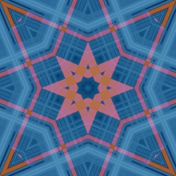 Star seamless pattern. Line pattern.  Kaleidoscopic background Stock Photos