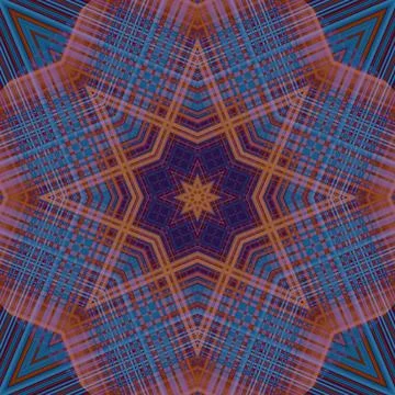 Star seamless pattern. Line pattern.  Kaleidoscopic background Stock Photos