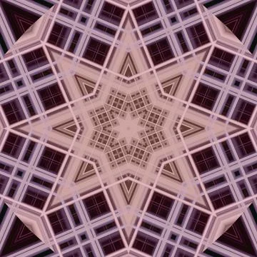 Star seamless pattern. Line pattern.  Kaleidoscopic background Stock Photos