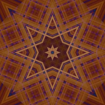 Star seamless pattern. Line pattern.  Kaleidoscopic background Foto stock