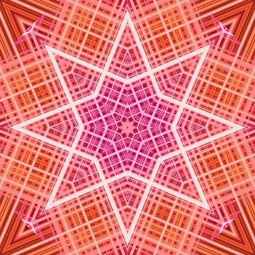 Star seamless pattern. Line pattern.  Kaleidoscopic background 写真素材