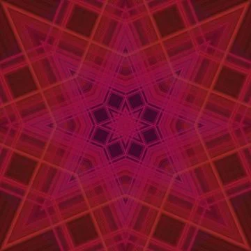 Star seamless pattern. Line pattern.  Kaleidoscopic background Foto stock