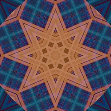 Star seamless pattern. Line pattern.  Kaleidoscopic background Foto stock