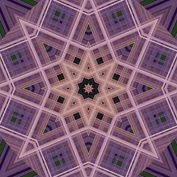 Star seamless pattern. Line pattern.  Kaleidoscopic background Foto stock