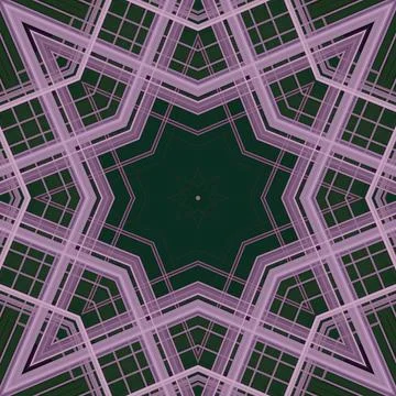 Star seamless pattern. Line pattern.  Kaleidoscopic background Stock Photos