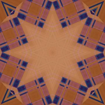 Star seamless pattern. Line pattern.  Kaleidoscopic background Foto stock