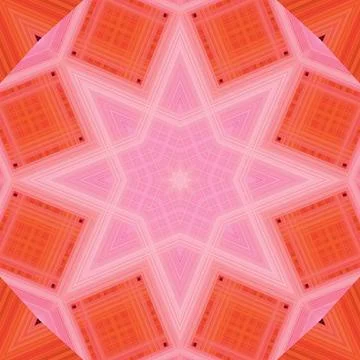 Star seamless pattern. Line pattern.  Kaleidoscopic background 스톡 사진