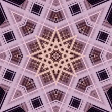 Star seamless pattern. Line pattern.  Kaleidoscopic background Stock Photos