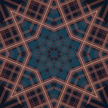 Star seamless pattern. Line pattern.  Kaleidoscopic background Stock Photos