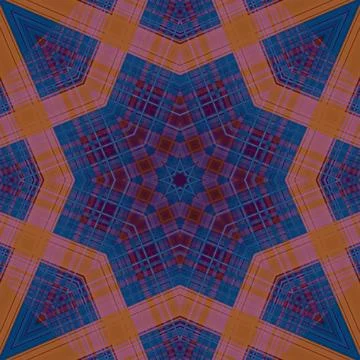Star seamless pattern. Line pattern.  Kaleidoscopic background Stock Photos