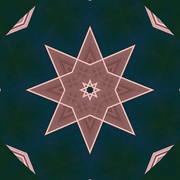 Star seamless pattern. Line pattern.  Kaleidoscopic background Foto stock