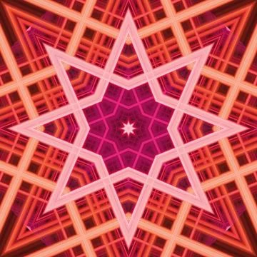 Star seamless pattern. Line pattern.  Kaleidoscopic background Foto stock