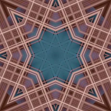 Star seamless pattern. Line pattern.  Kaleidoscopic background 写真素材