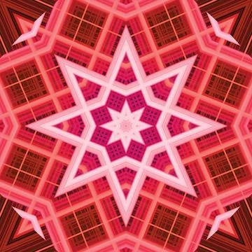 Star seamless pattern. Line pattern.  Kaleidoscopic background 스톡 사진