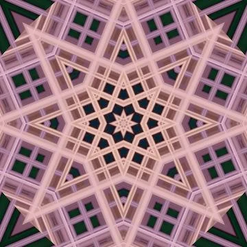 Star seamless pattern. Line pattern.  Kaleidoscopic background Foto stock