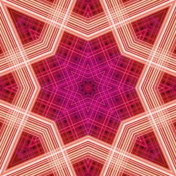 Star seamless pattern. Line pattern.  Kaleidoscopic background Foto stock