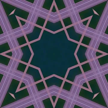 Star seamless pattern. Line pattern.  Kaleidoscopic background Foto stock