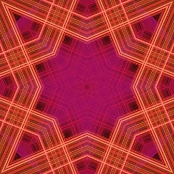Star seamless pattern. Line pattern.  Kaleidoscopic background 스톡 사진