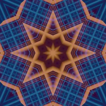 Star seamless pattern. Line pattern.  Kaleidoscopic background Foto stock