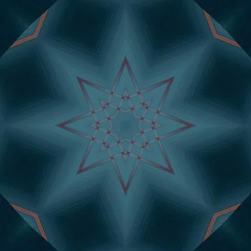 Star seamless pattern. Line pattern.  Kaleidoscopic background 写真素材