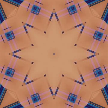 Star seamless pattern. Line pattern.  Kaleidoscopic background Foto stock