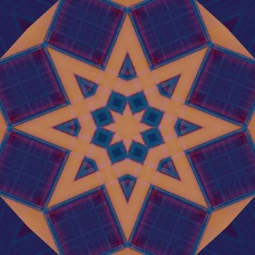 Star seamless pattern. Line pattern.  Kaleidoscopic background Foto stock