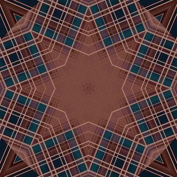 Star seamless pattern. Line pattern.  Kaleidoscopic background 写真素材