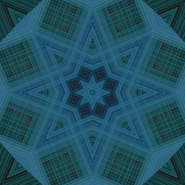 Star seamless pattern. Line pattern.  Kaleidoscopic background 스톡 사진