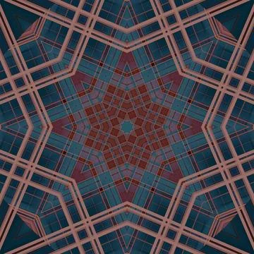 Star seamless pattern. Line pattern.  Kaleidoscopic background 스톡 사진