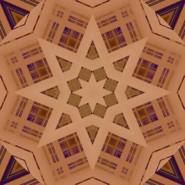 Star seamless pattern. Line pattern.  Kaleidoscopic background Stock Photos