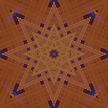 Star seamless pattern. Line pattern.  Kaleidoscopic background Foto stock