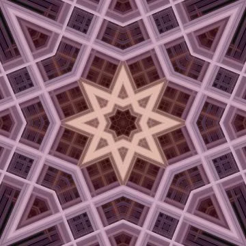 Star seamless pattern. Line pattern.  Kaleidoscopic background Stock Photos