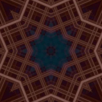 Star seamless pattern. Line pattern.  Kaleidoscopic background Foto stock