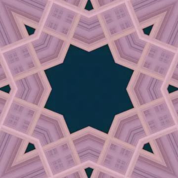 Star seamless pattern. Line pattern.  Kaleidoscopic background Foto stock