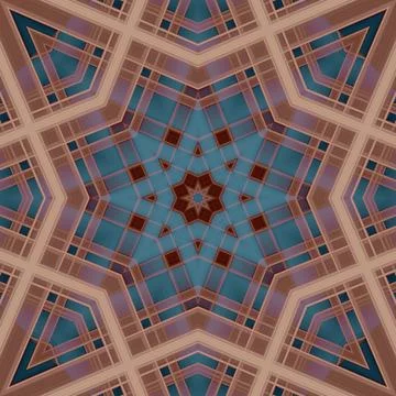 Star seamless pattern. Line pattern.  Kaleidoscopic background Foto stock