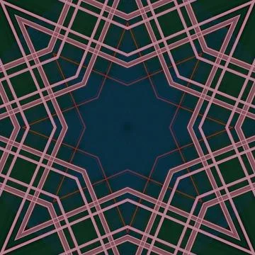 Star seamless pattern. Line pattern.  Kaleidoscopic background Foto stock