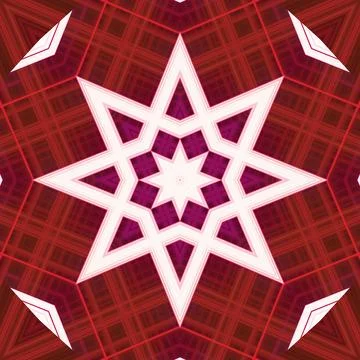 Star seamless pattern. Line pattern.  Kaleidoscopic background Stock Photos