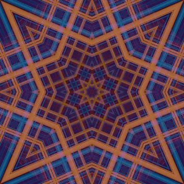 Star seamless pattern. Line pattern.  Kaleidoscopic background Stock Photos