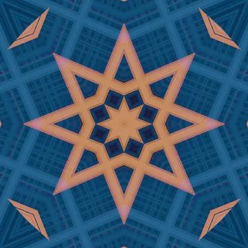Star seamless pattern. Line pattern.  Kaleidoscopic background 스톡 사진