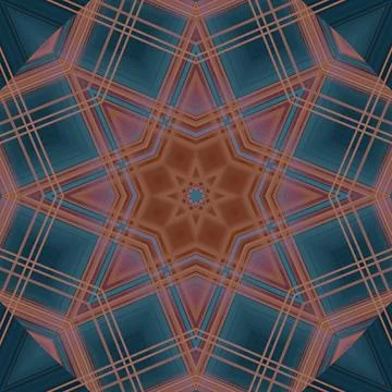 Star seamless pattern. Line pattern.  Kaleidoscopic background Foto stock