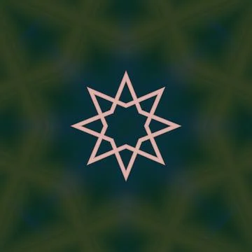 Star seamless pattern. Line pattern.  Kaleidoscopic background Foto stock