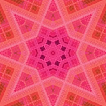 Star seamless pattern. Line pattern.  Kaleidoscopic background Foto stock