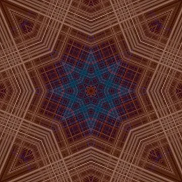 Star seamless pattern. Line pattern.  Kaleidoscopic background Foto stock