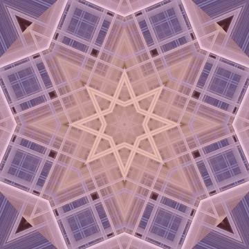Star seamless pattern. Line pattern.  Kaleidoscopic background Stock Photos