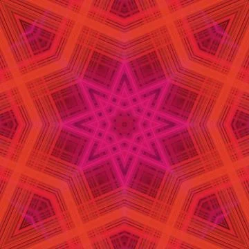 Star seamless pattern. Line pattern.  Kaleidoscopic background Stock Photos