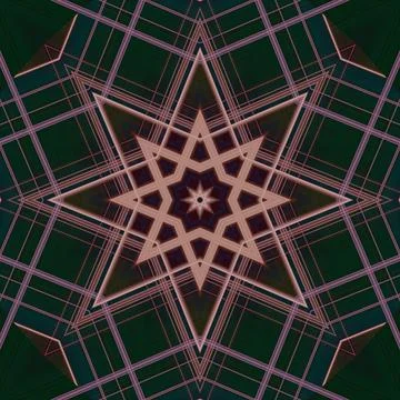 Star seamless pattern. Line pattern.  Kaleidoscopic background Stock Photos